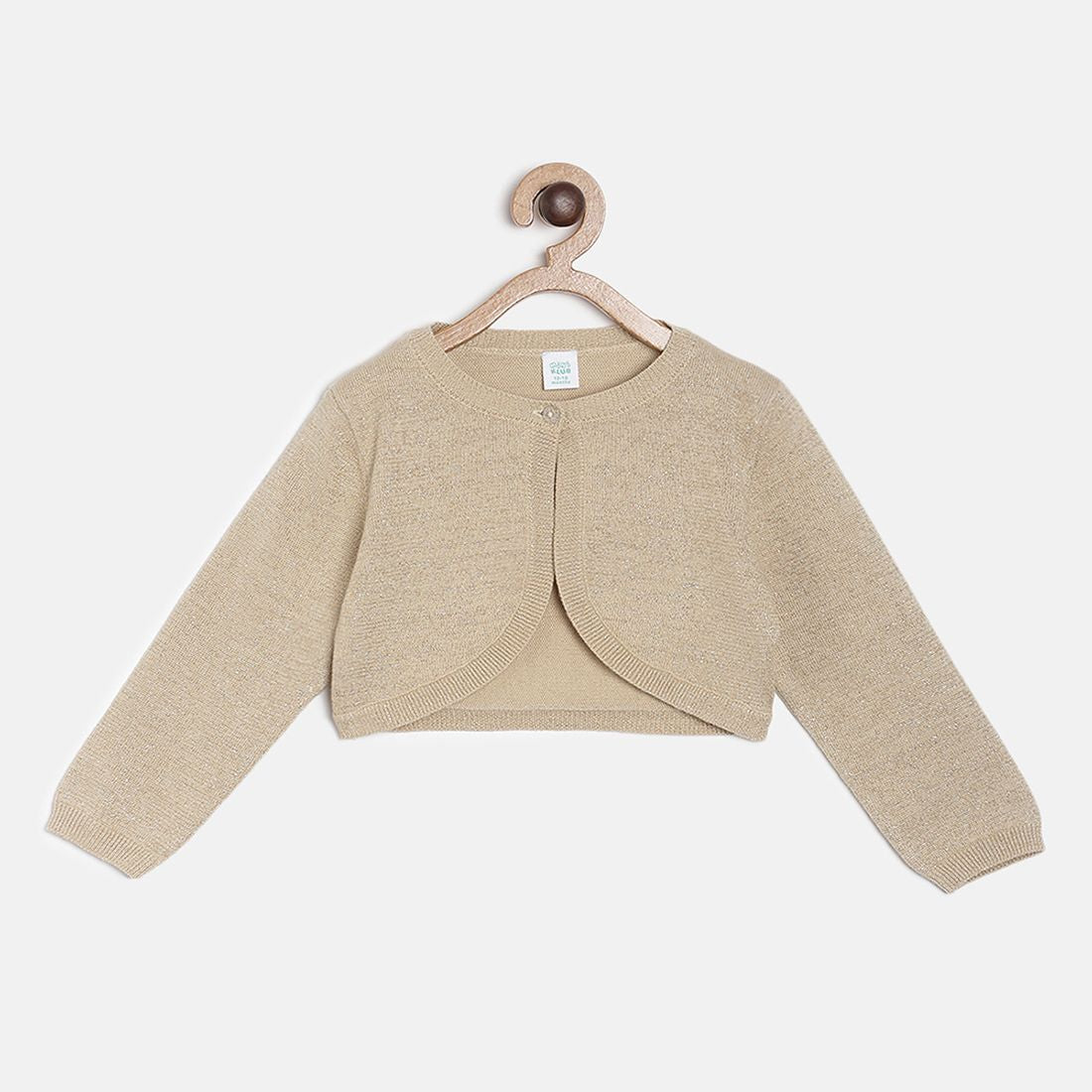 Pack of 1 shrug - gold for 3-6 Months