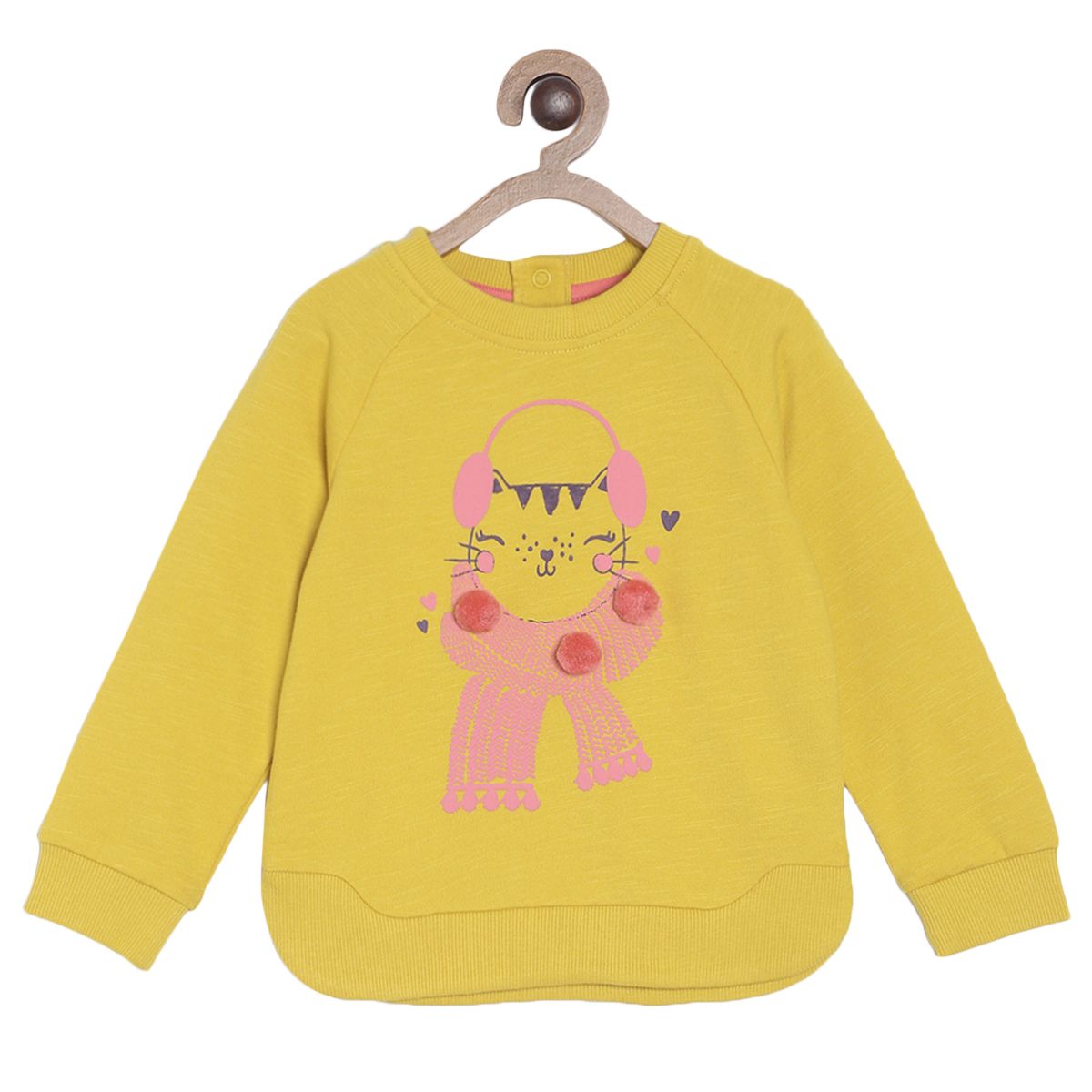 Girls Yellow Sweatshirt
