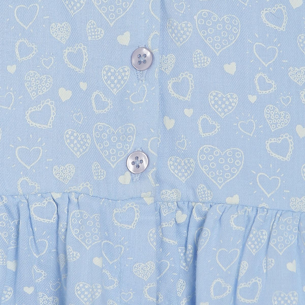 Girls Blue Woven Top