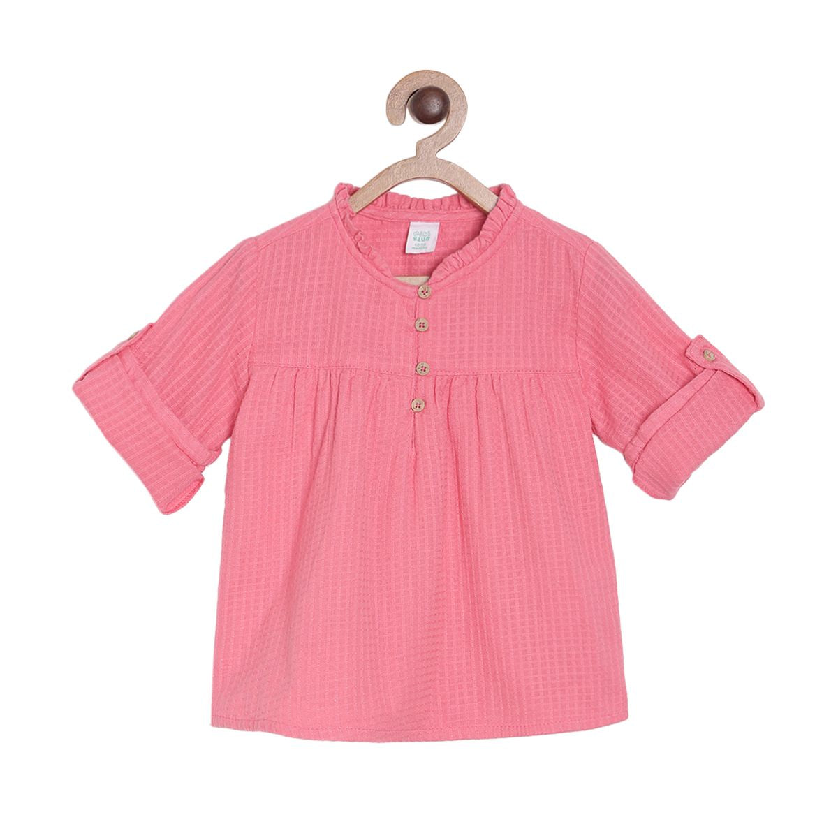 Pack of 1 woven top - coral for 3-6 Months