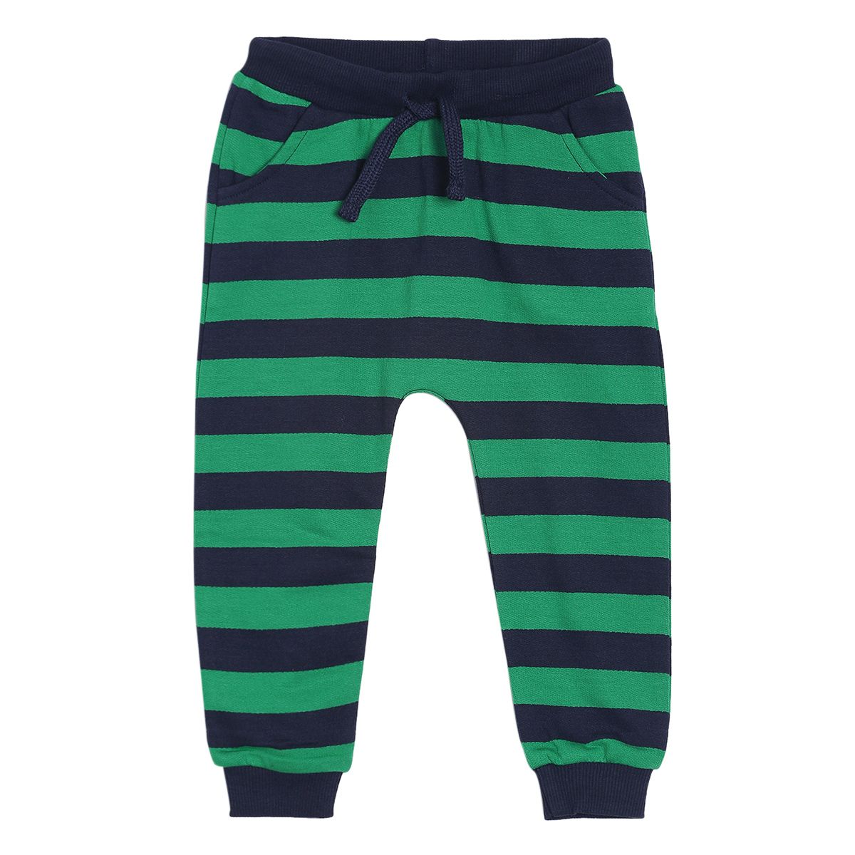 Pack of 1 knit bottom - black & seagreen for 0-3 Months