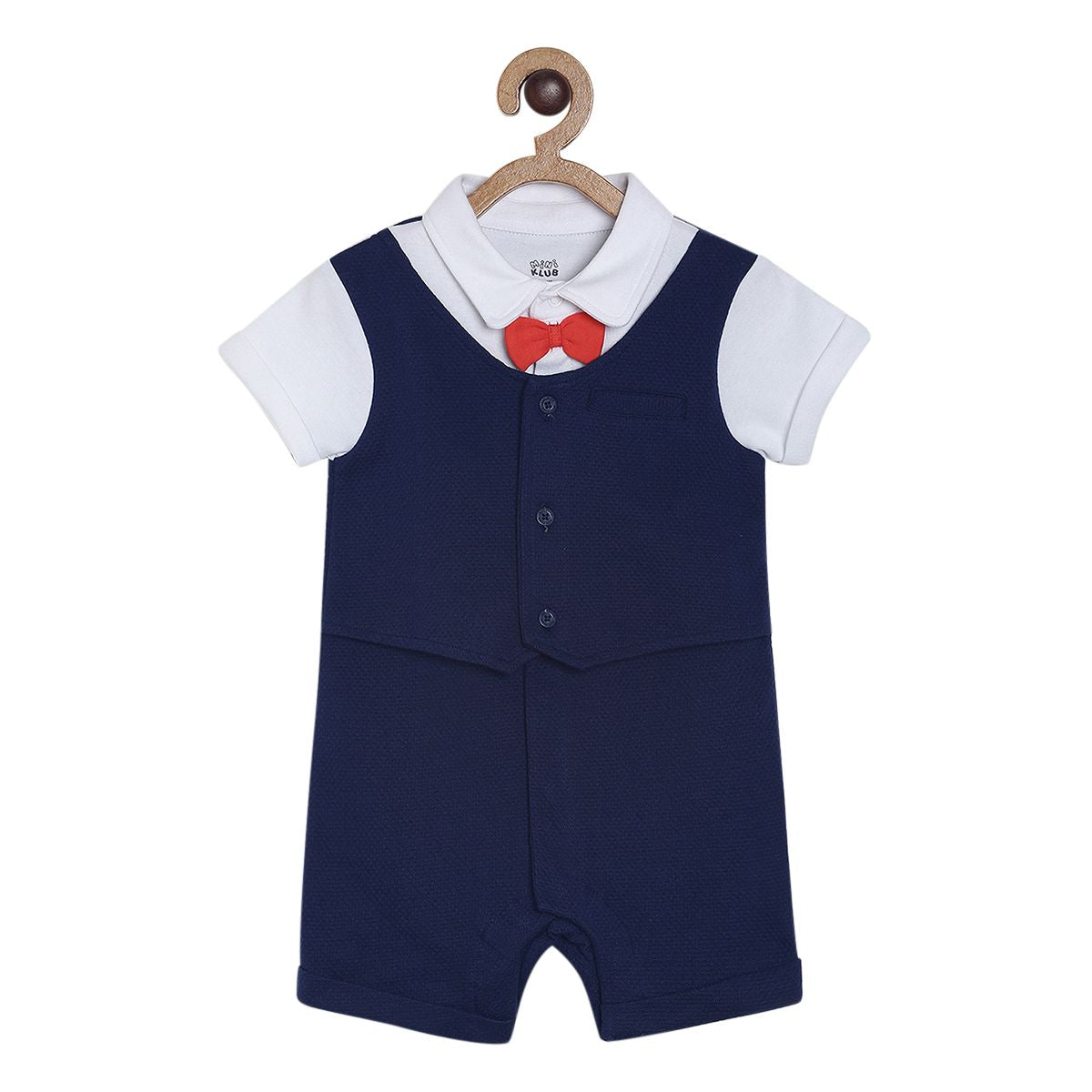 Boys Navy Rompers