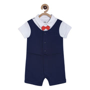 Boys Navy Rompers