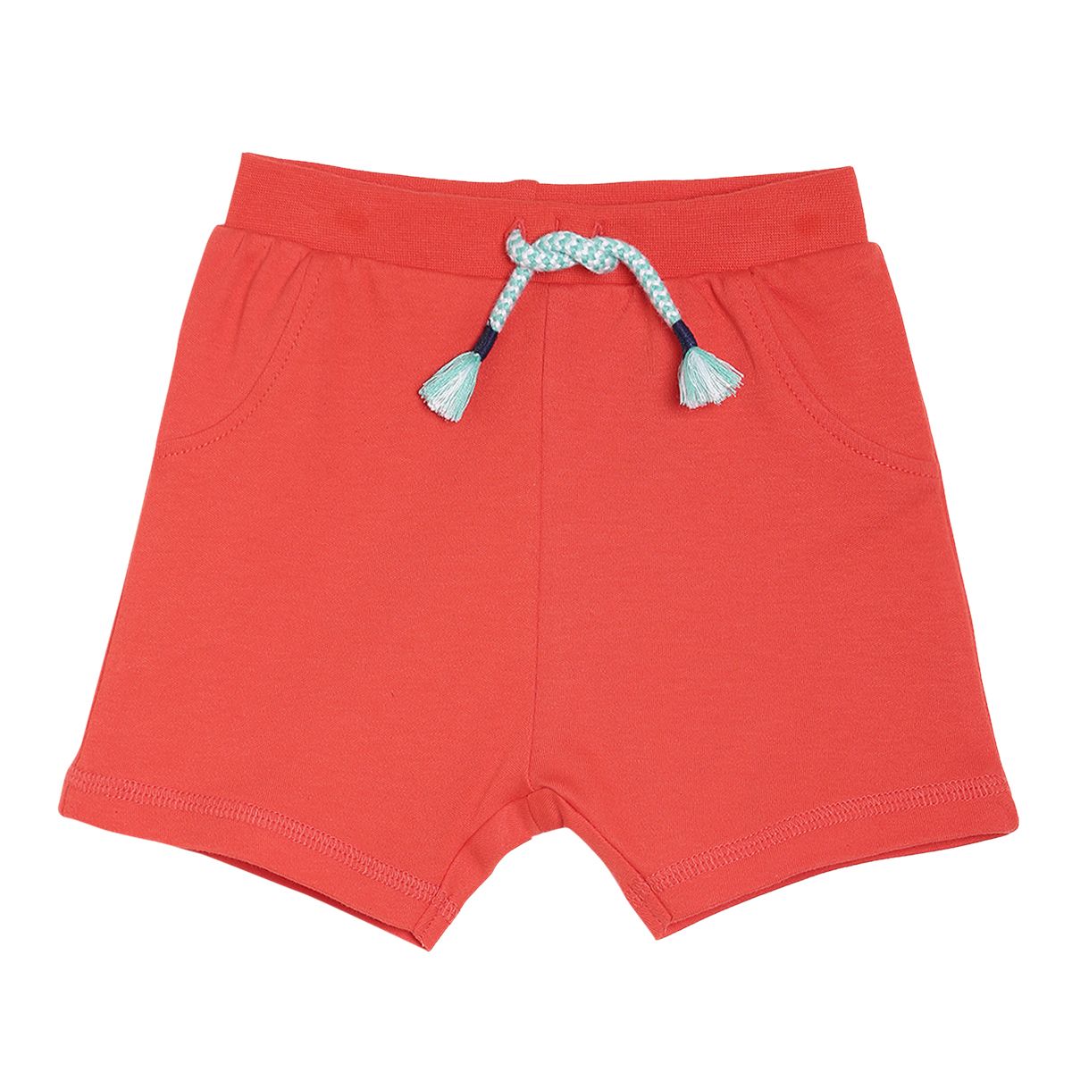Pack of 2 t- shirt & shorts set - white & red for 0-3 Months