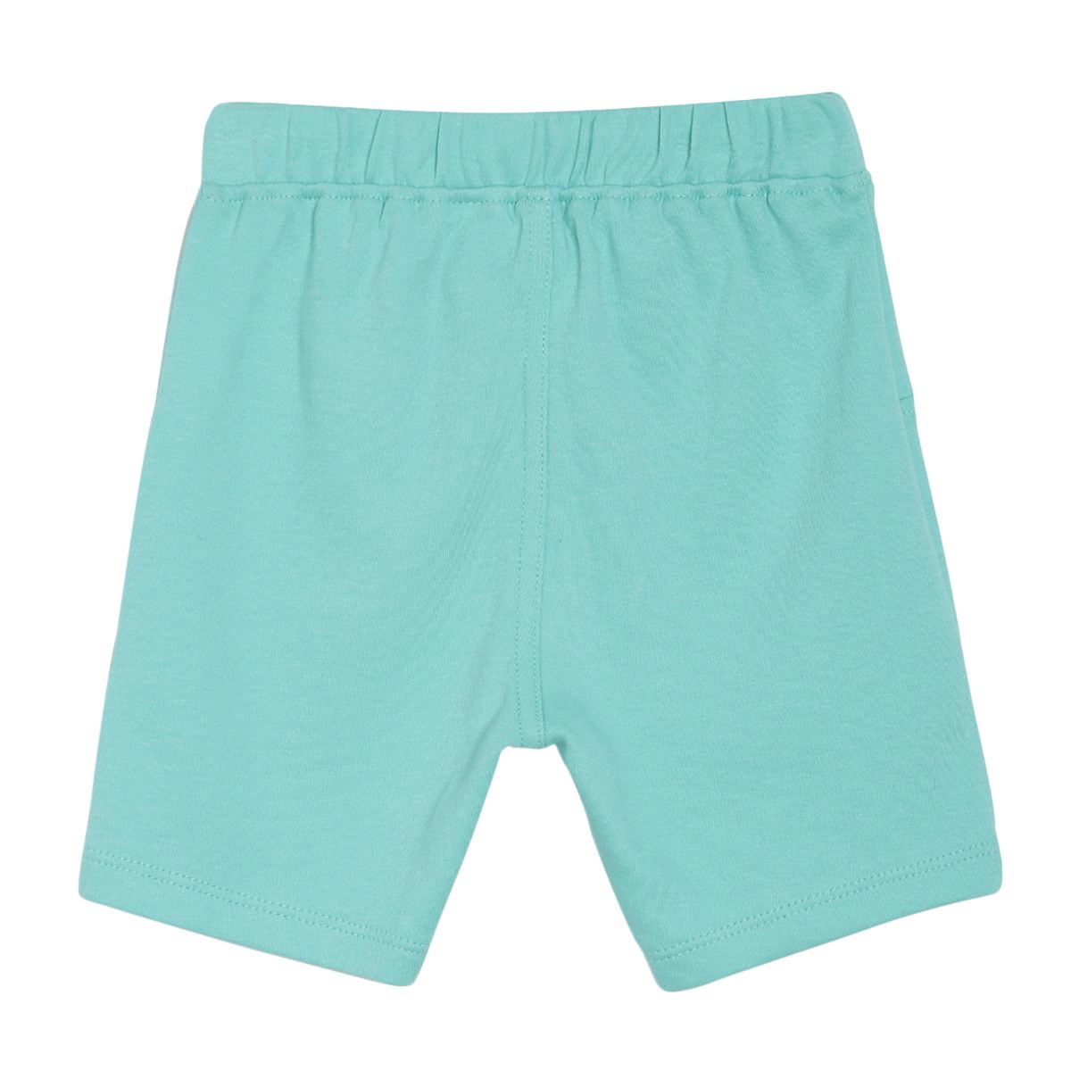 Pack of 2 t- shirt & shorts set - white & turquoise blue for 0-3 Months