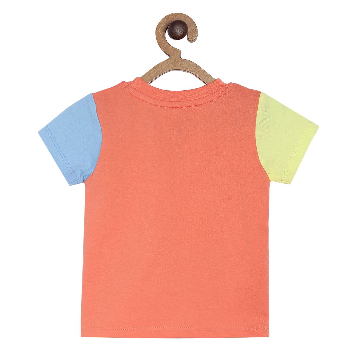 Pack of 2 t-shirt & bottom set - coral red & navy blue for 0-3 Months