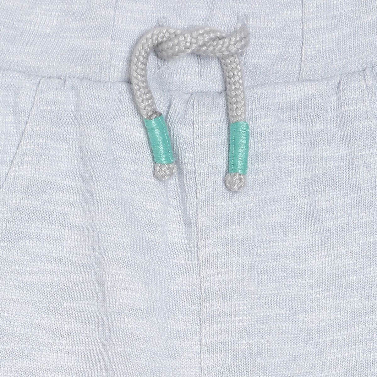 Pack of 2 t-shirt and knit bottom set - coral red & light grey for 0-3 Months