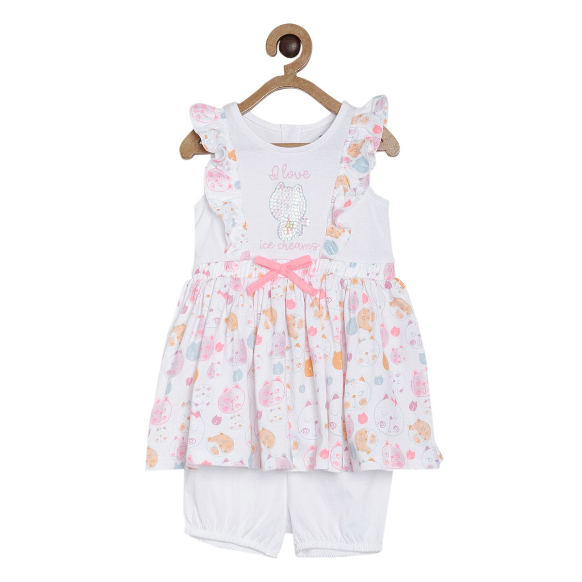 Pack of 3 dress - white for 0-3 Months