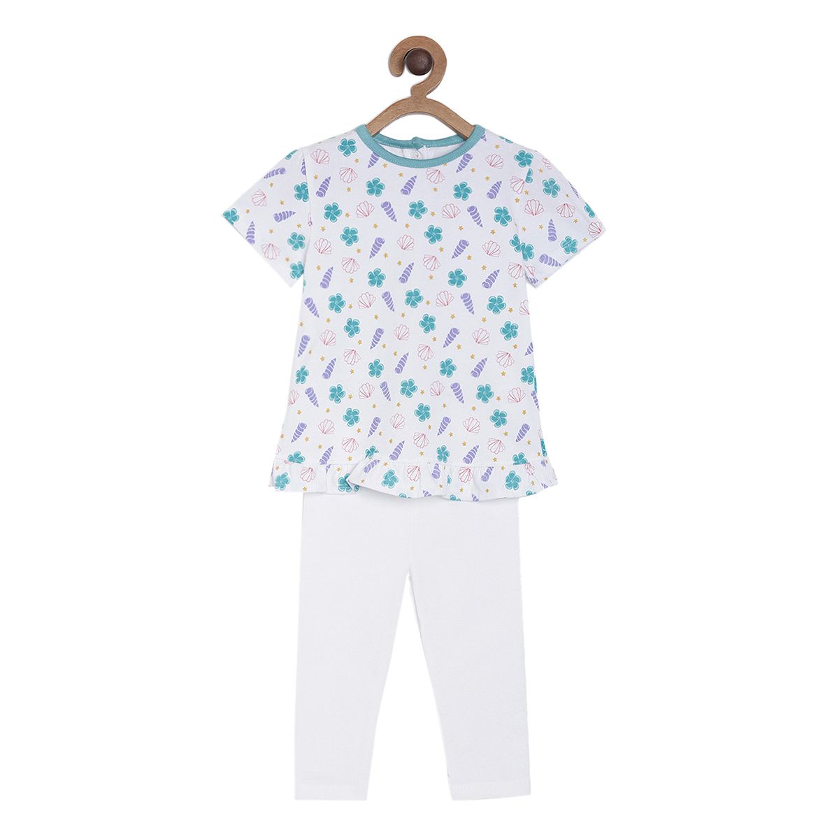 Girls Multi Top & Knit Bottom