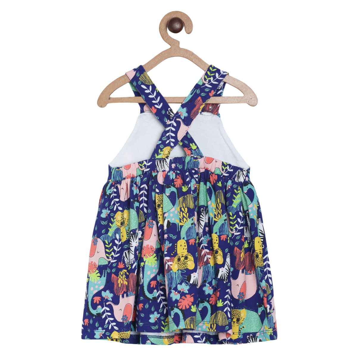 Pack of 2 pinny set - light baby pink & dark blue for 3-6 Months