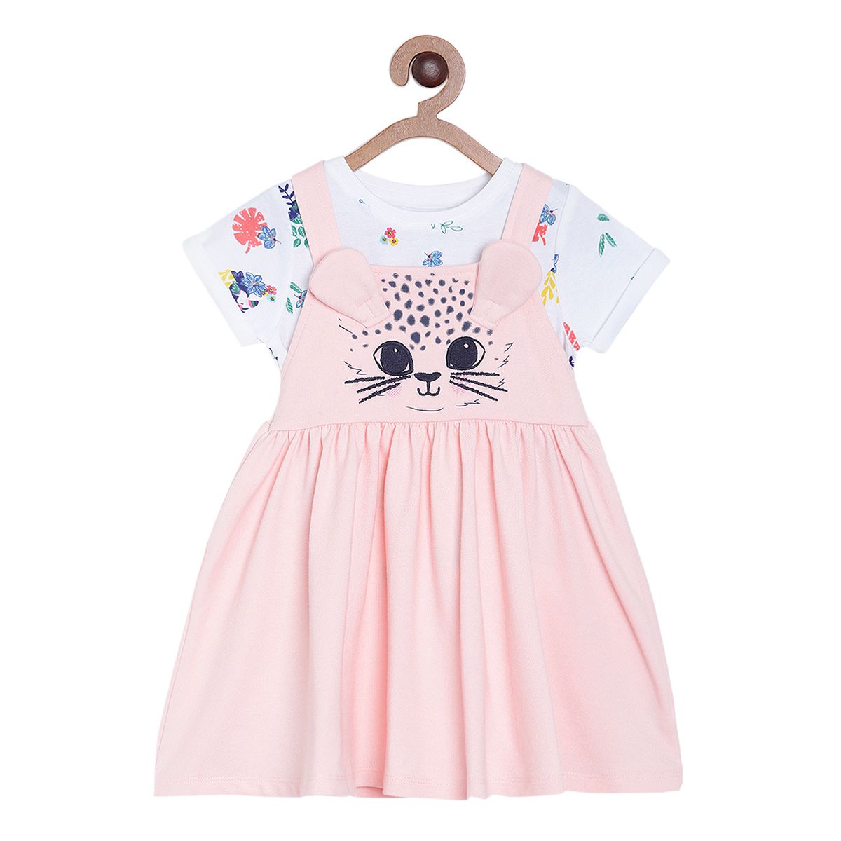 Pack of 2 pinny set - pink for 3-6 Months