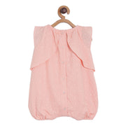 Girls Peach Rompers