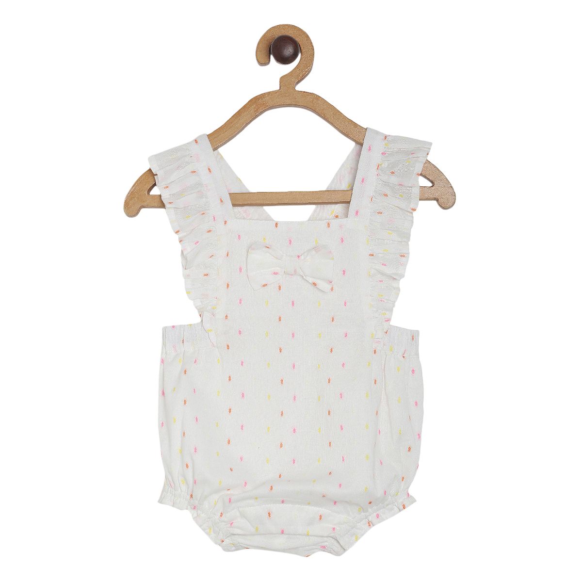 Pack of 2 romper set - baby pink & white for New Born