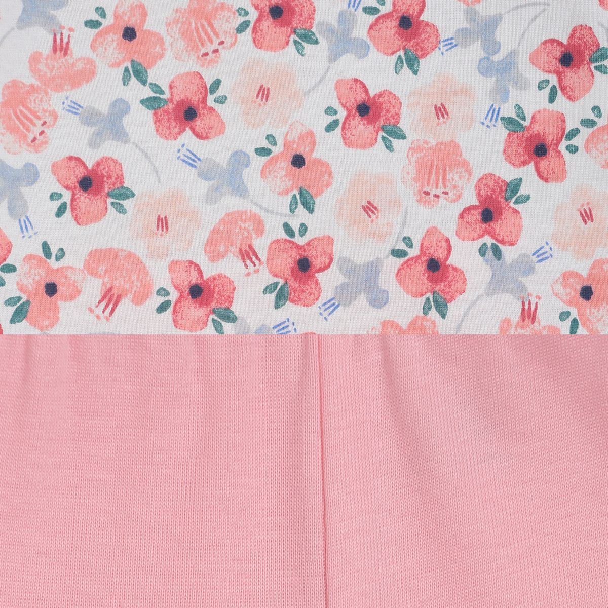 Pack of 2 knit top and knit bottom - white & baby pink for 0-3 Months