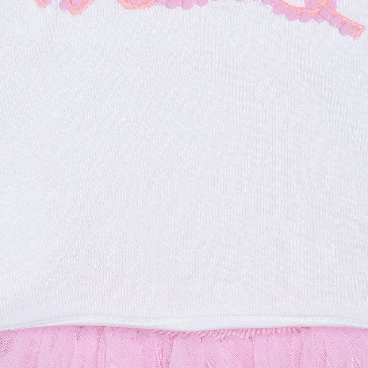 Pack of 2 top & skirt  set - white & lavender for 0-3 Months