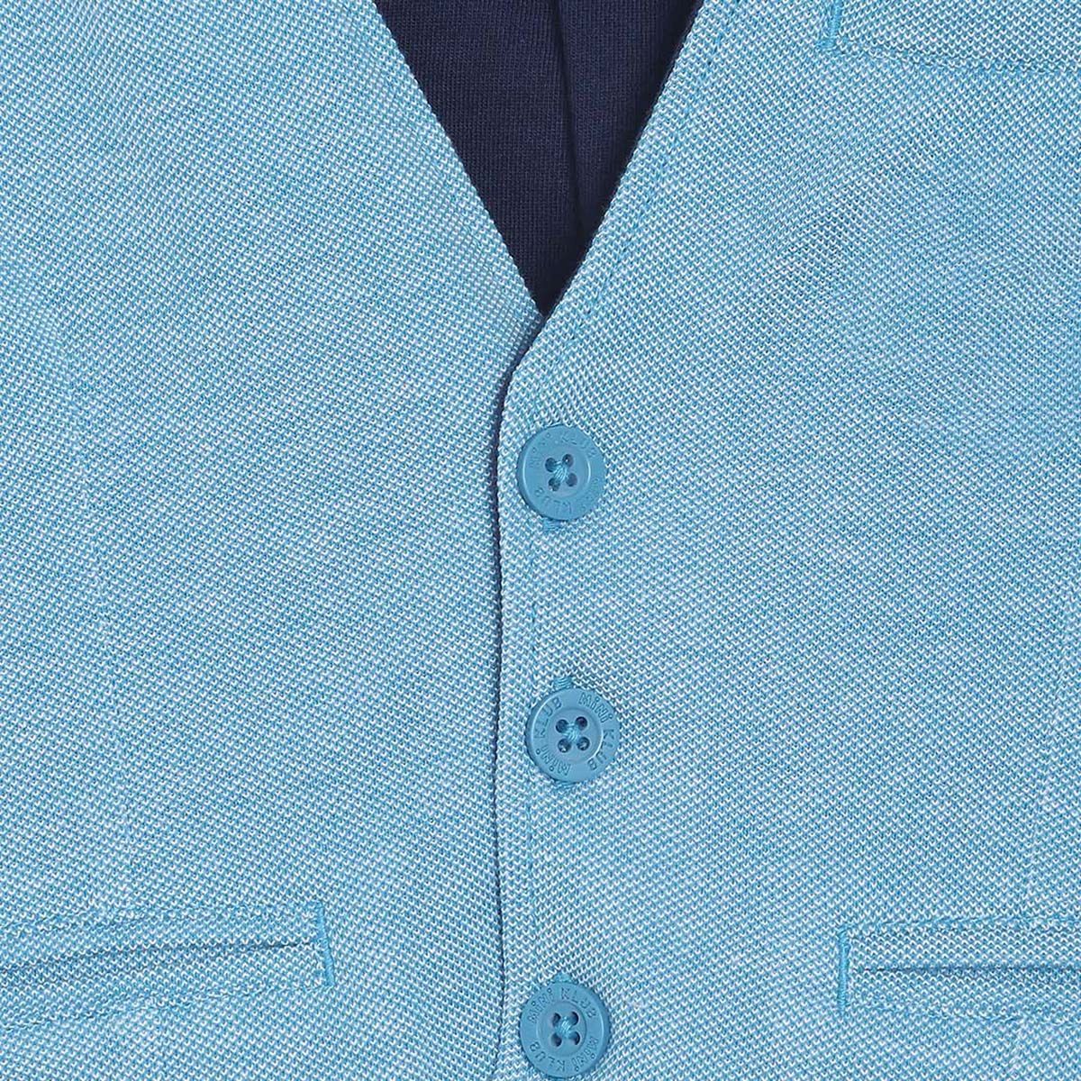 Pack of 1 waist coat - blue for 3-6 Months