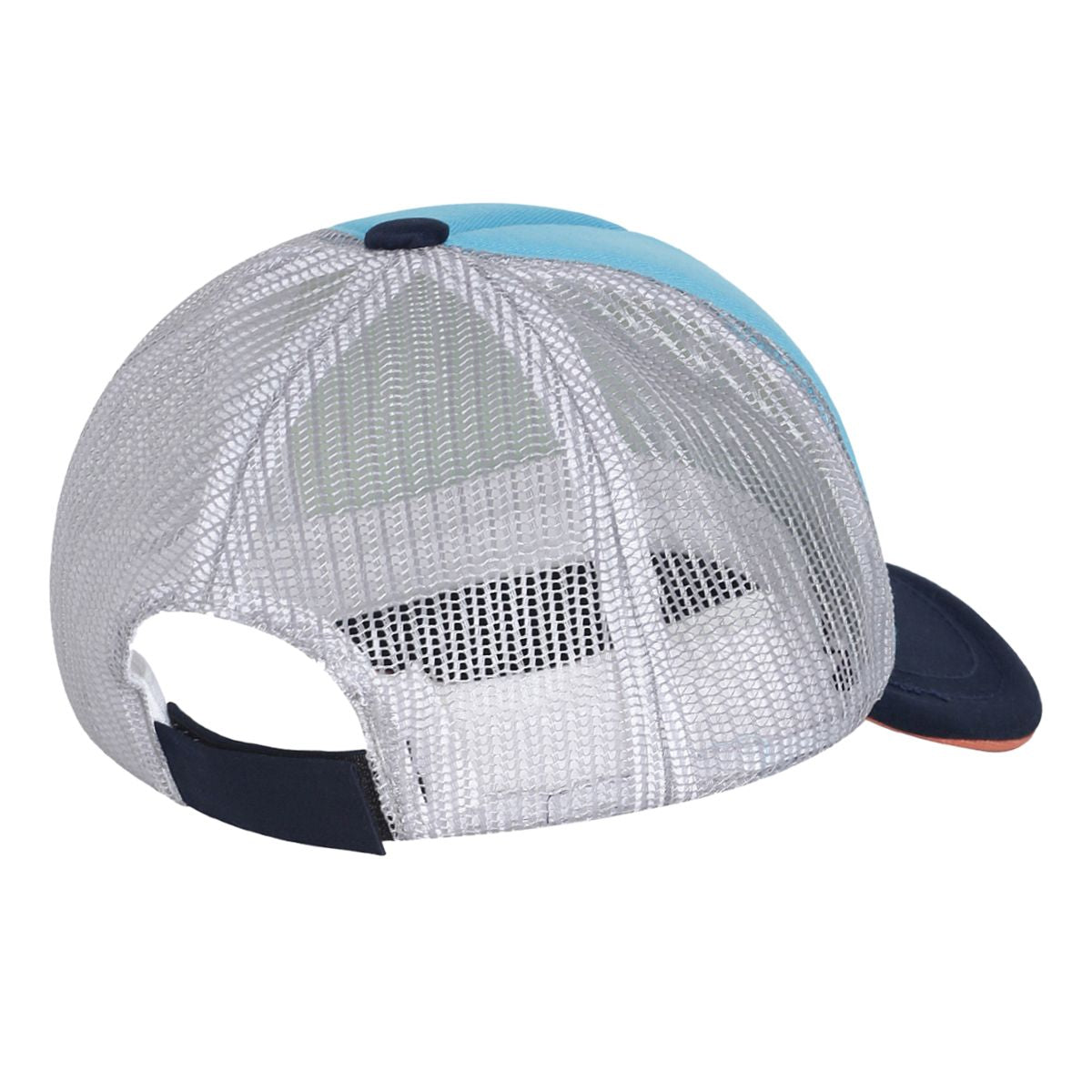 Baby Boys Blue and Navy Cotton Blend Holiday Play Fun Embroidered Trucker Cap Pack of 1 Casual Headwear