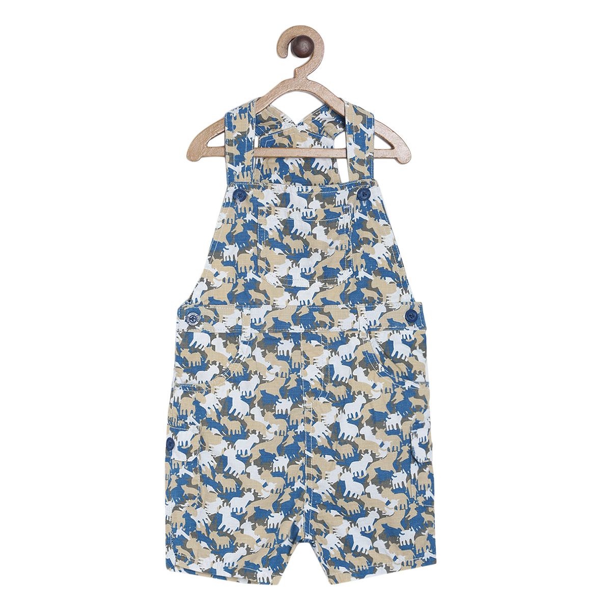 Pack of 2 dungaree set - blue for 3-6 Months