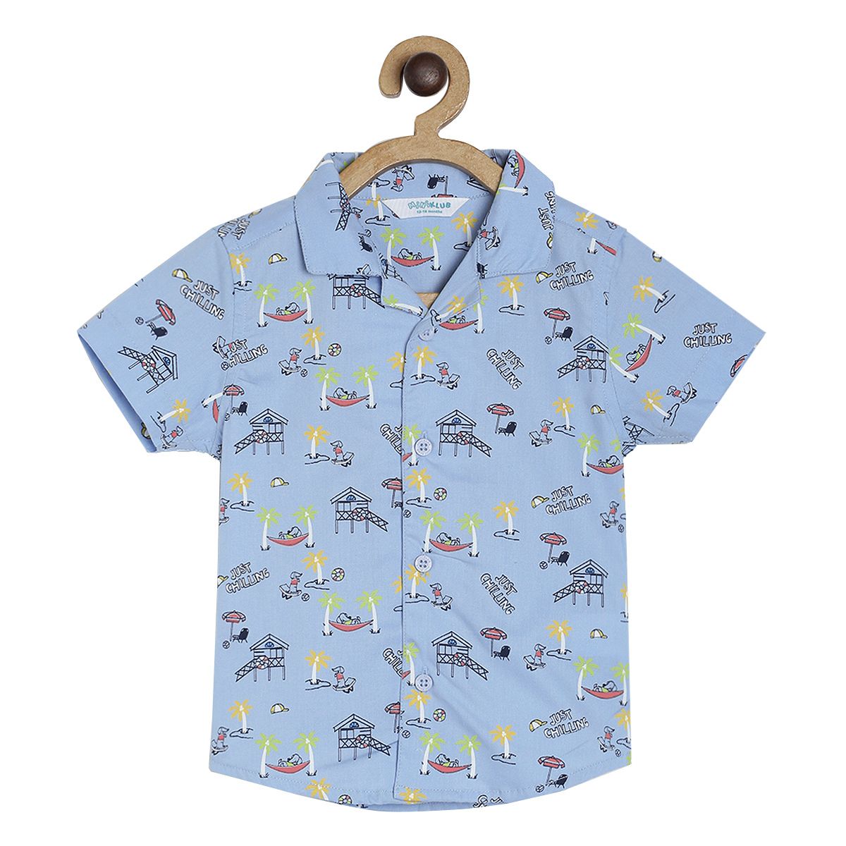 Pack of 1 shirt - sky blue for 3-6 Months
