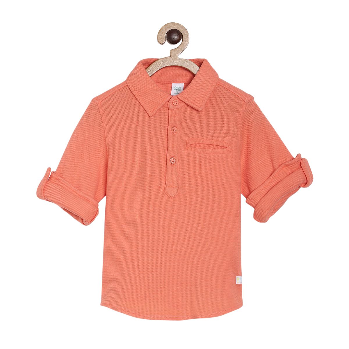 Pack of 1 knit shirt - orange for 3-6 Months