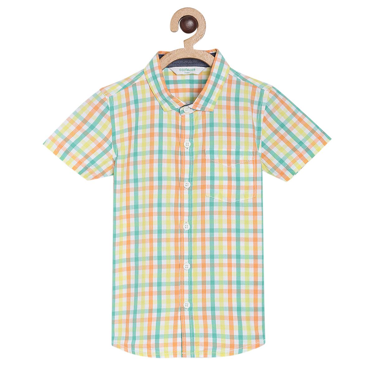 Pack of 1 shirt - white & orange for 3-6 Months