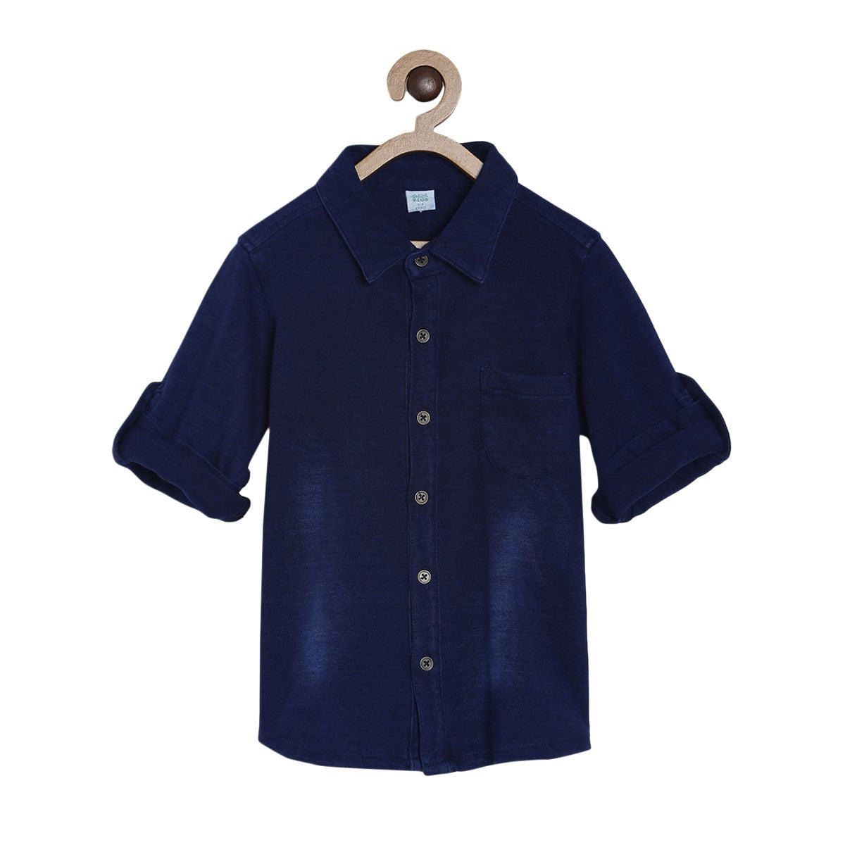 Pack of 1 knit shirt - denim for 3-6 Months