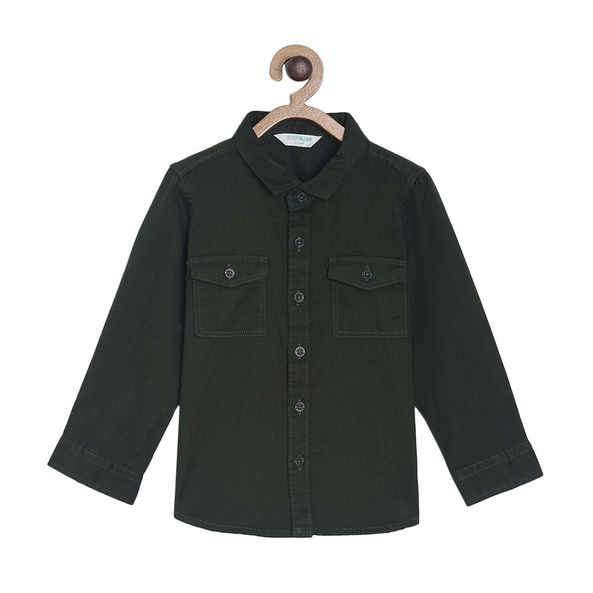 Pack of 1 woven shirt - green for 3-6 Months