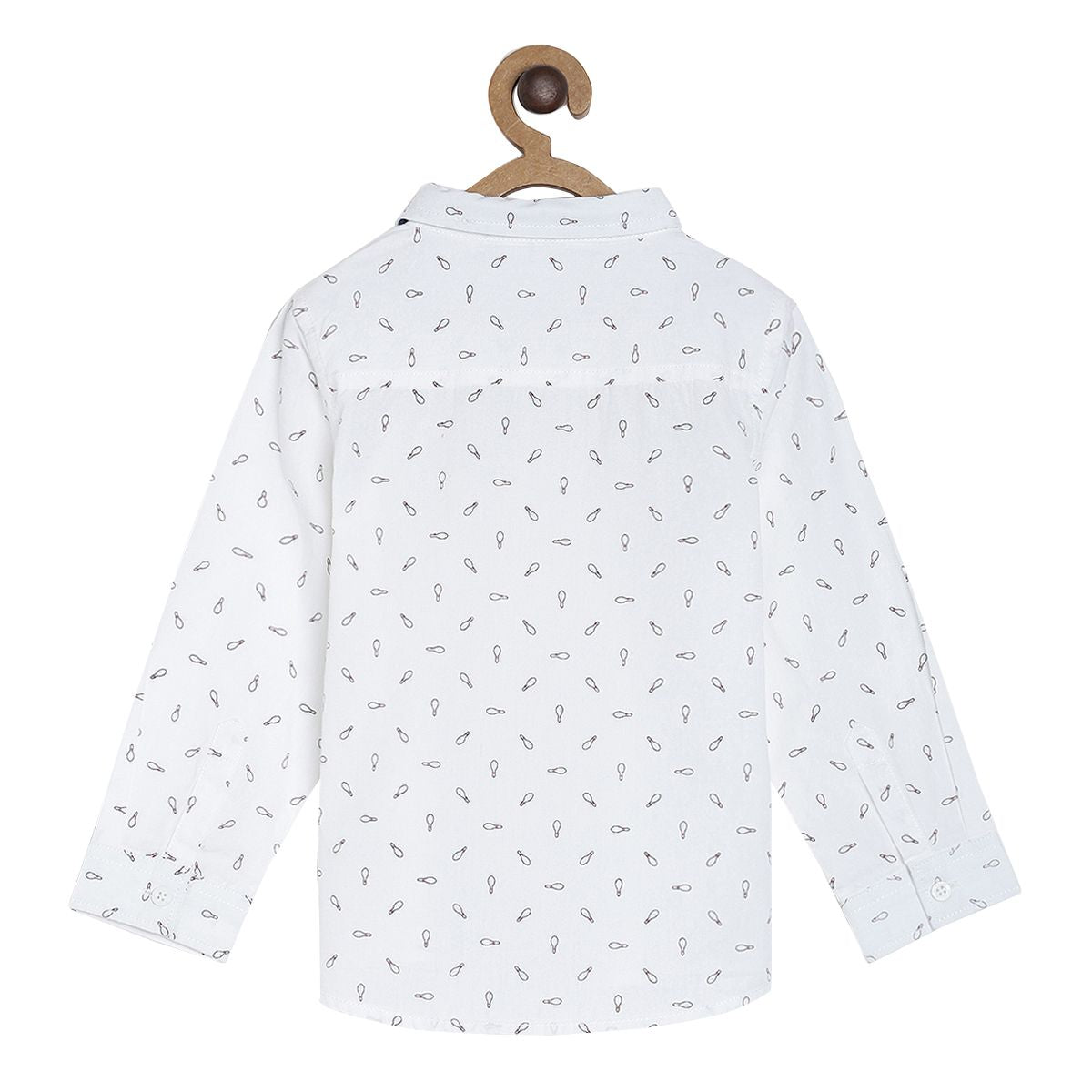 Pack of 2 shirt and woven pant - white & navy blue for 3-6 Months