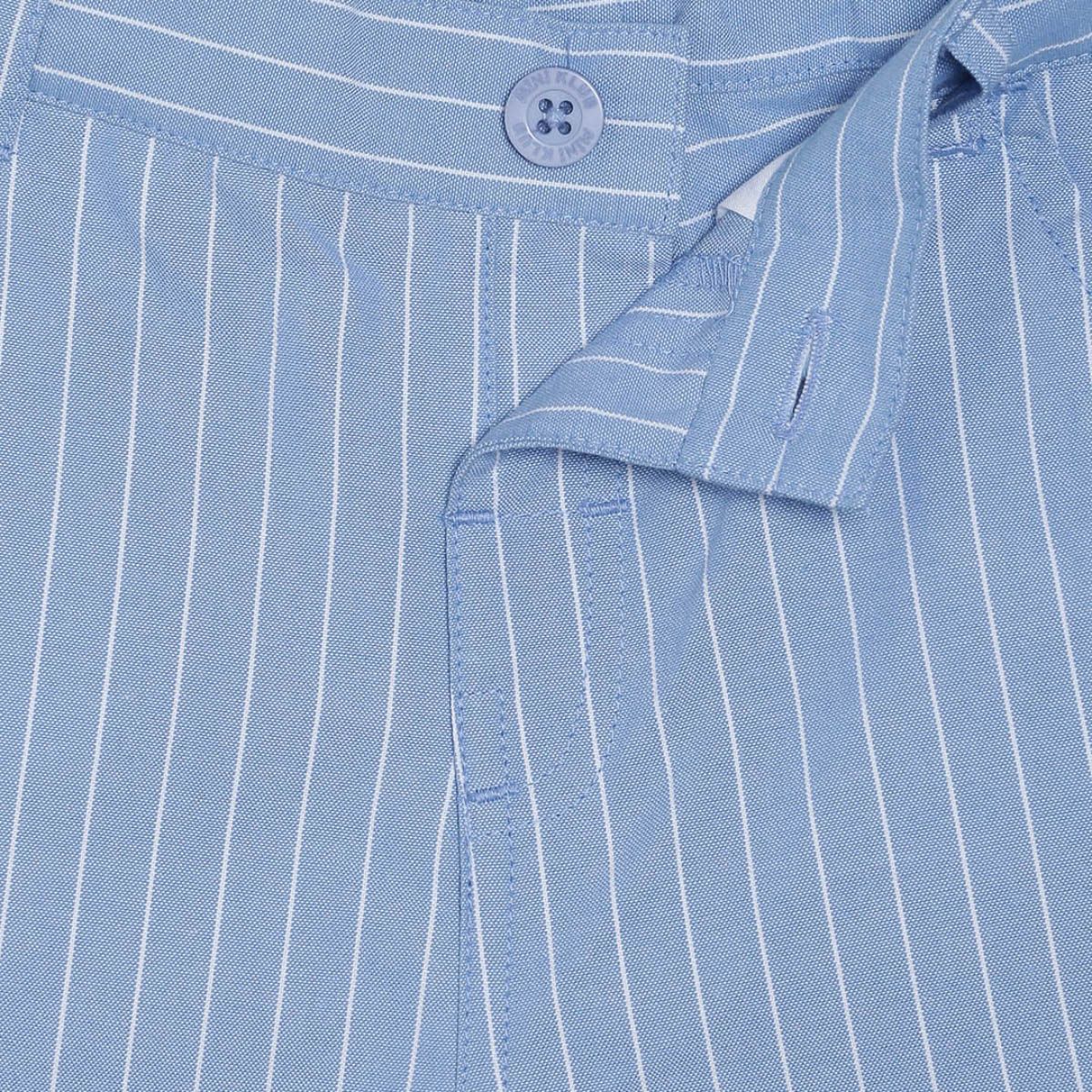 Pack of 3 top and bottom set - white & blue for 3-6 Months