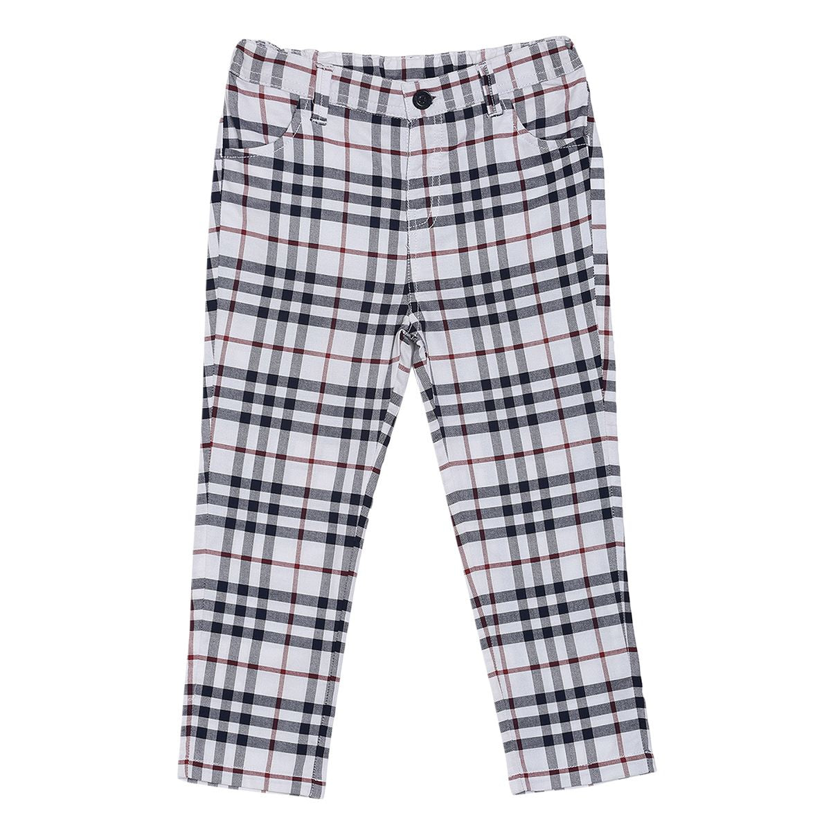 Pack of 2 shirt and woven pant - white & dark blue for 3-6 Months