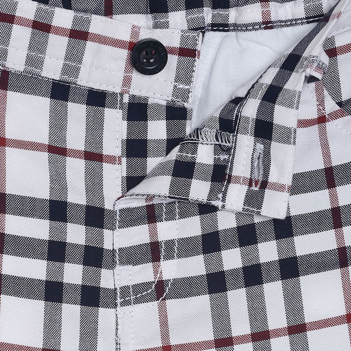 Pack of 2 shirt and woven pant - white & dark blue for 3-6 Months