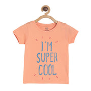 Pack of 1 t-shirt - peach for 3-6 Months