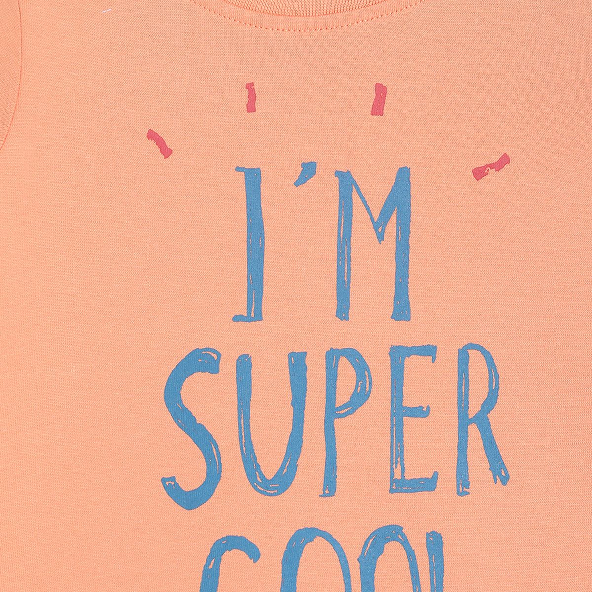 Pack of 1 t-shirt - peach for 3-6 Months
