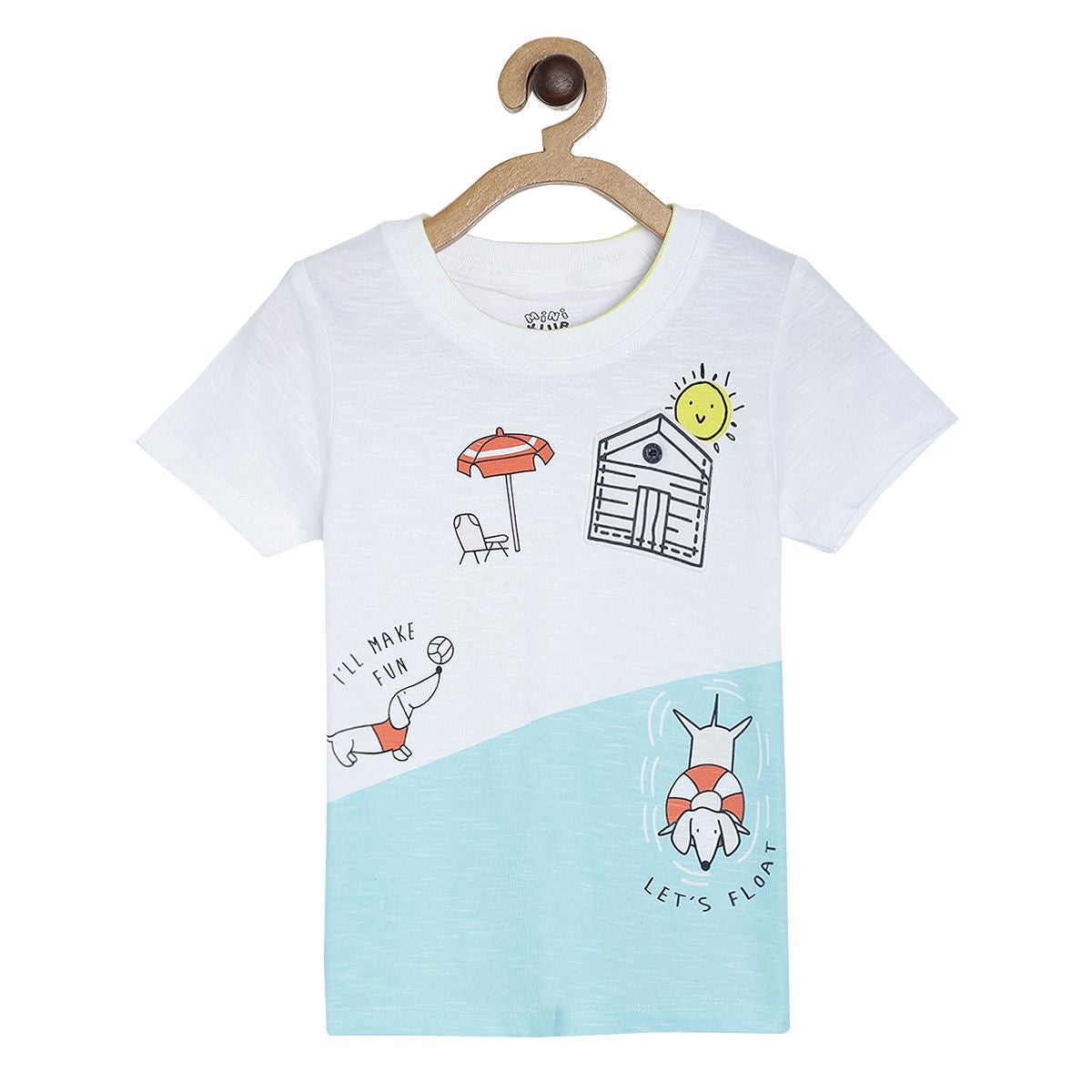 Pack of 1 t-shirt - white for 3-6 Months