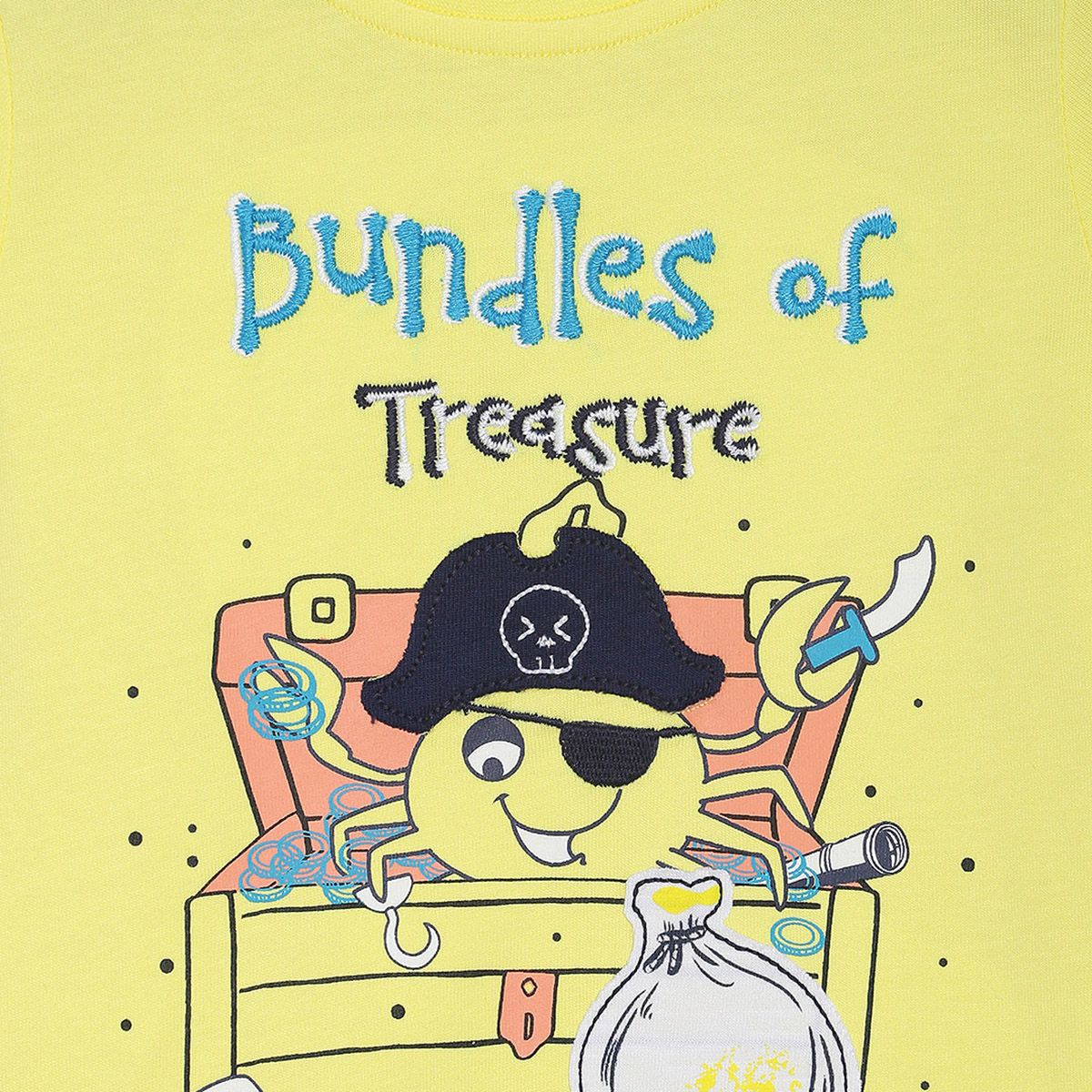 Pack of 1 t-shirt - yellow for 3-6 Months