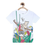 Baby Boys Graphic Print T-Shirt, White