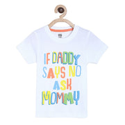 Pack of 1 knit t- shirt - white for 3-6 Months