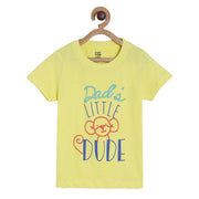 Pack of 1 knit t- shirt - yellow for 3-6 Months