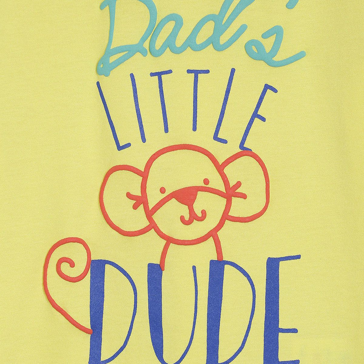 Pack of 1 knit t- shirt - yellow for 3-6 Months