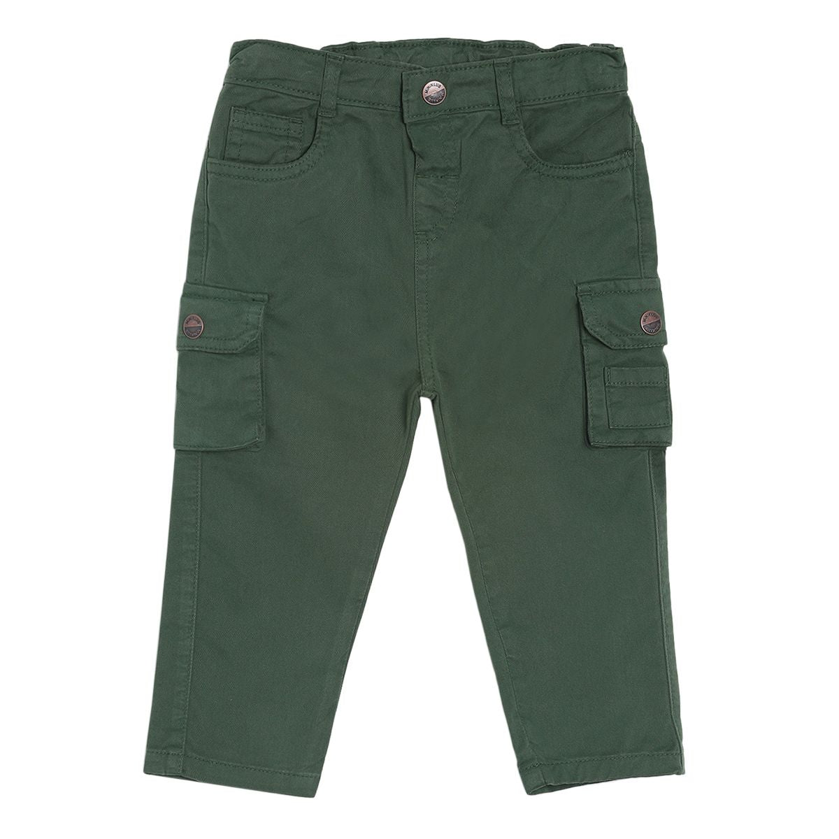 Boys Green Woven Pant