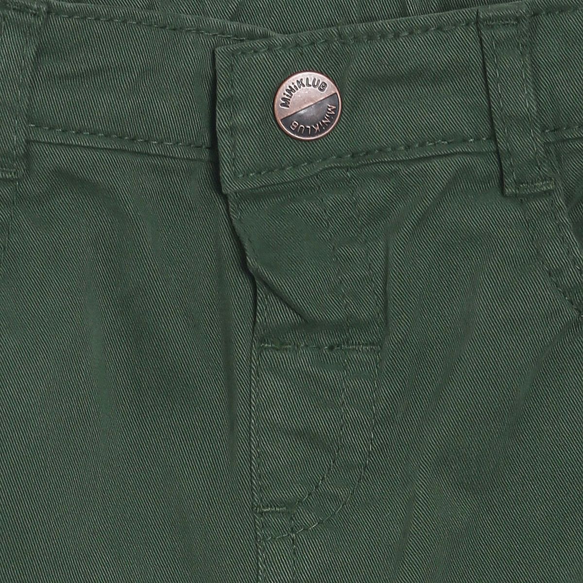 Boys Green Woven Pant