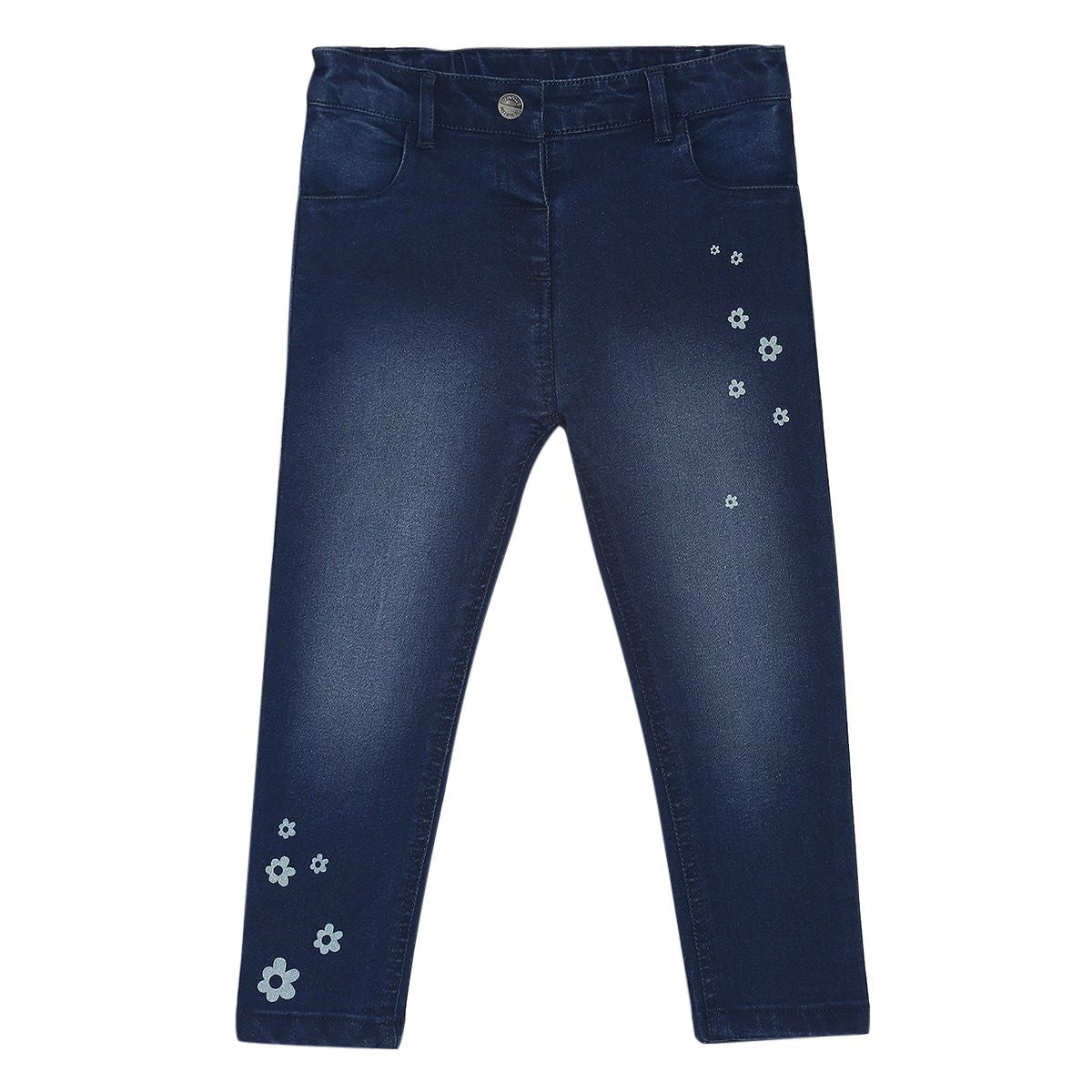 Pack of 1 denim pant - denim blue for 3-6 Months