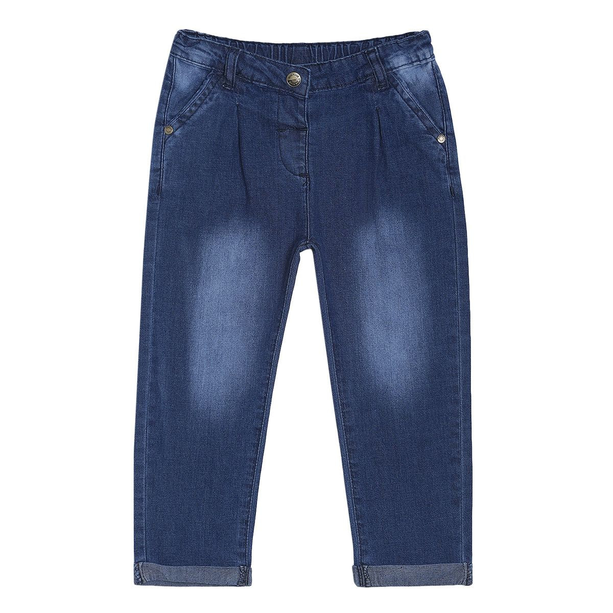 Girls Mid Wash Denim Pants