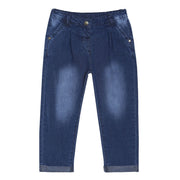 Girls Mid Wash Denim Pants