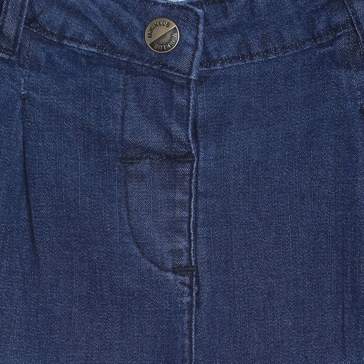 Girls Mid Wash Denim Pants