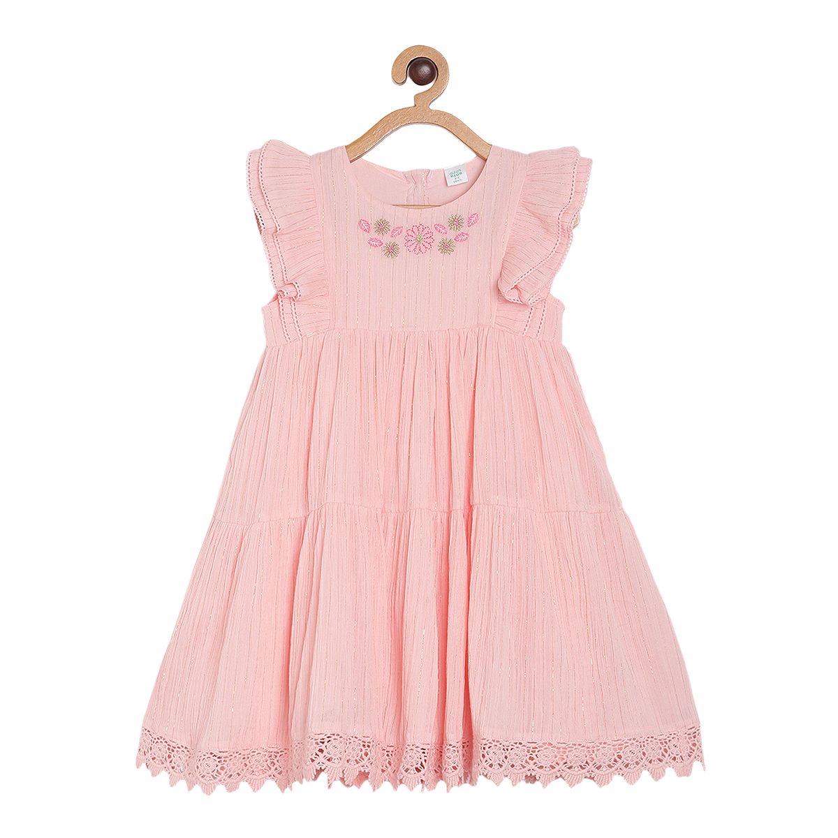 Pack of 1 dress - peach for 3-6 Months