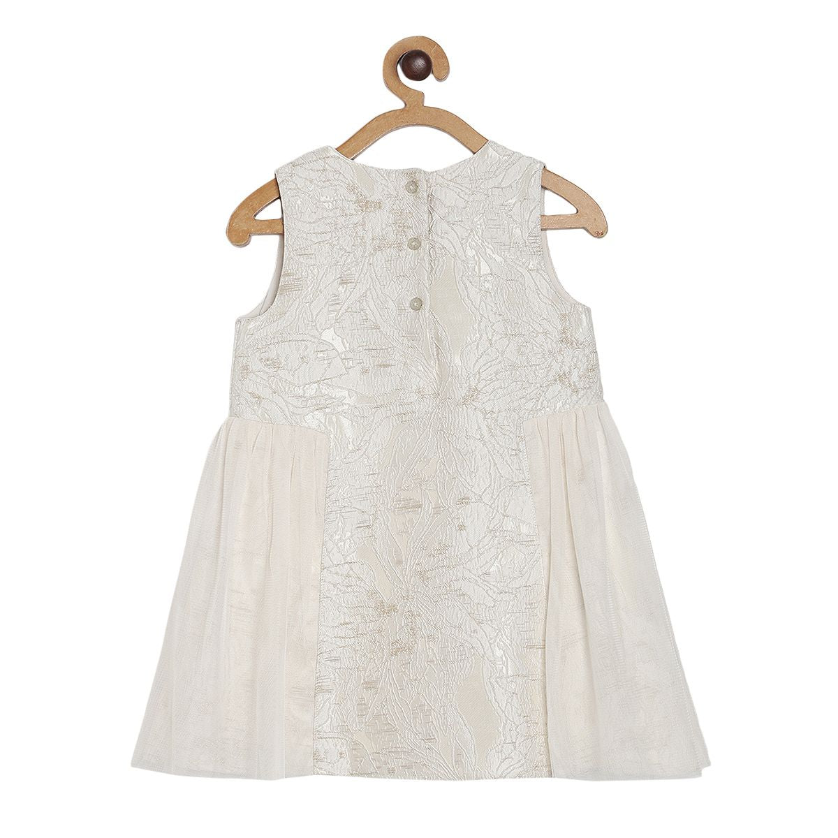 Pack of 1 party dress - cream for 3-6 Months