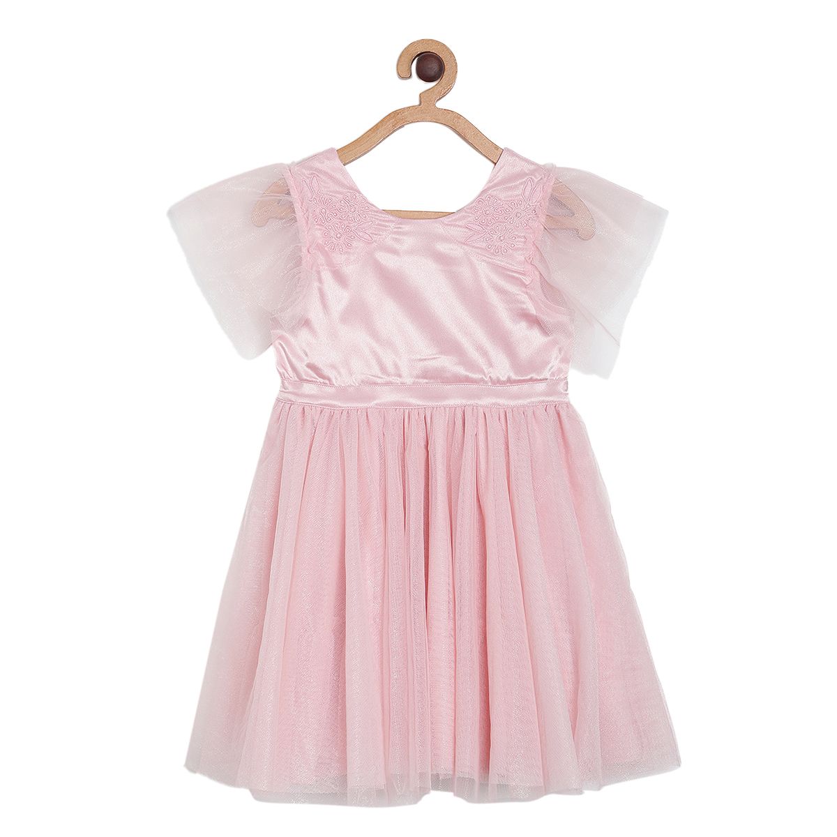 Pack of 1 party dress - peach for 3-6 Months