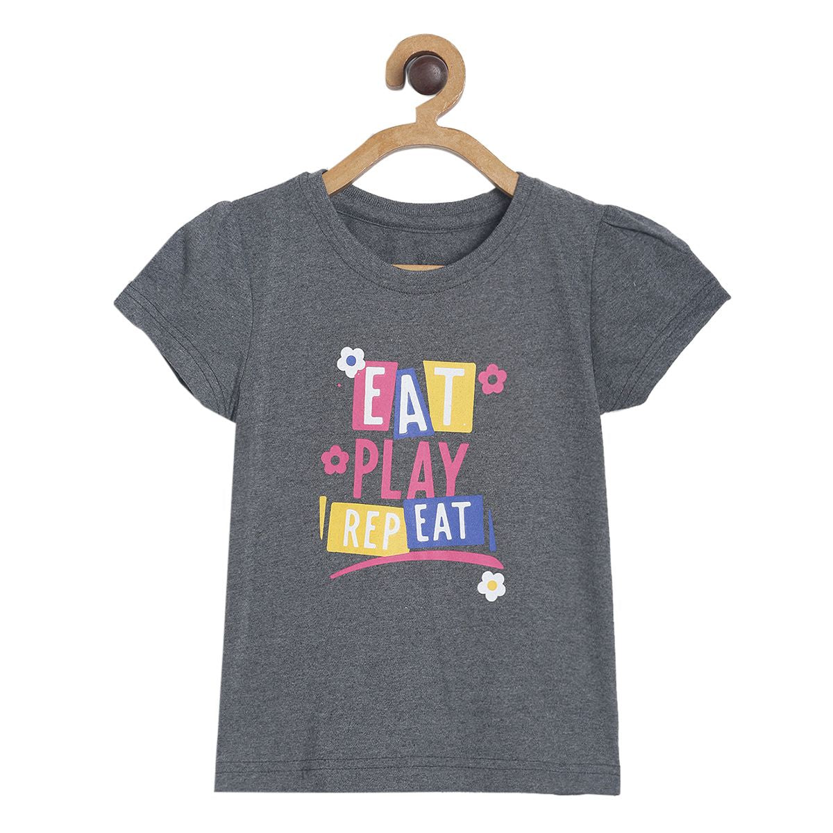 Girls Grey Knit Top