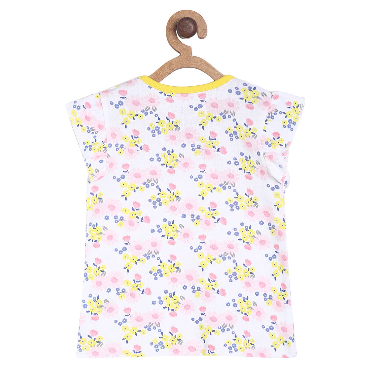 Pack of 1 knit top - white & yellow for 3-6 Months